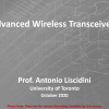 "Advanced Wireless Transceivers" - Prof. Antonio Liscidini (University of Toronto)