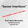 "Sensor Interfaces" - Prof. Boris Murmann (Stanford University)