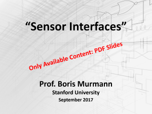 "Sensor Interfaces" - Prof. Boris Murmann (Stanford University)