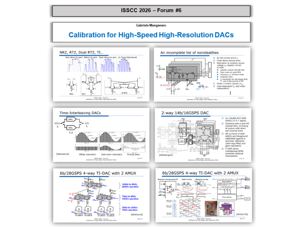 "Multi-GSPS Nyquist DACs" - Dr. Gabriele Manganaro (MediaTek)